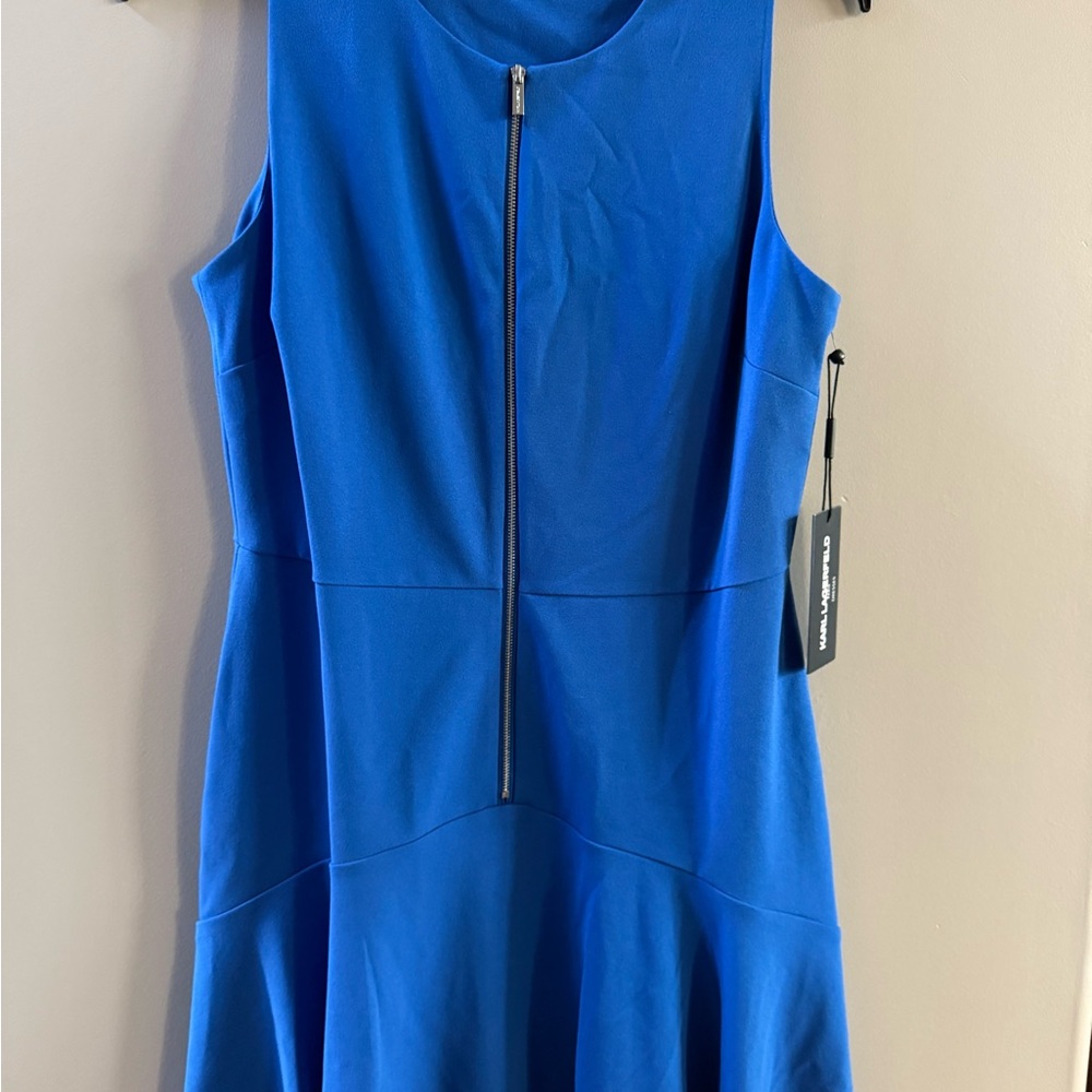 Karl Lagerfeld Vibrant Blue Mini Dress